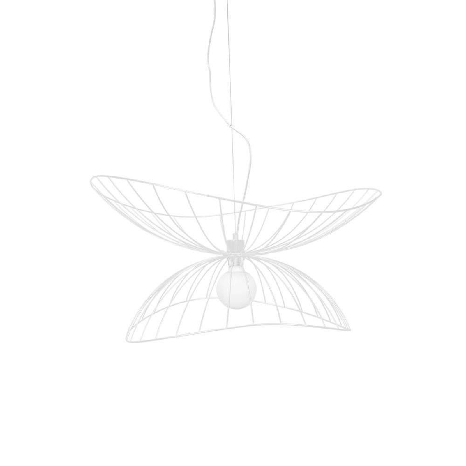 Globen Lighting Висяща лампа RAY, бяла, Ø 70 cm